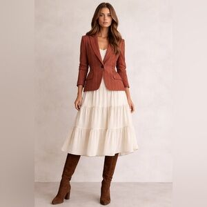 Skills & Genes Italian Wool Blend Pinstripe Blazer – IT 42